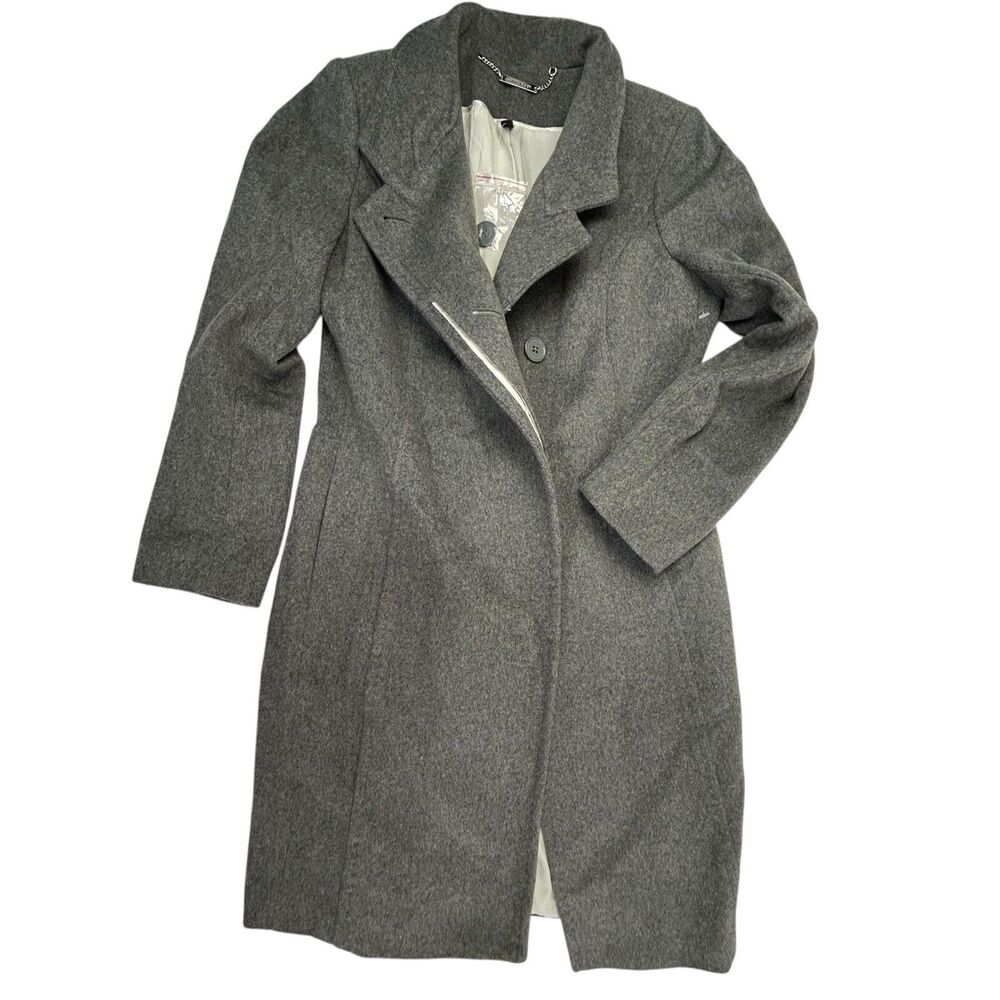 NEW White House Black Market Wool Blend Coat Size XS P Petite Gray NWOT